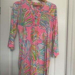 Lilly Pulitzer Pink and Green Striped Dress